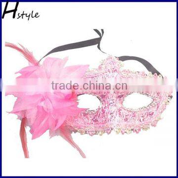 Masquerade Ball Venetian Party Mask With Gliter Flowers SCM0018