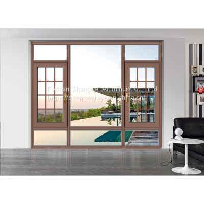 ertical Opening High Quality Modern House Design Aluminum alloy double glass casement Window And Door