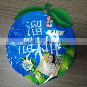 Customized free shape plastic bag for sugar plum/Customized free shape plastic food bag