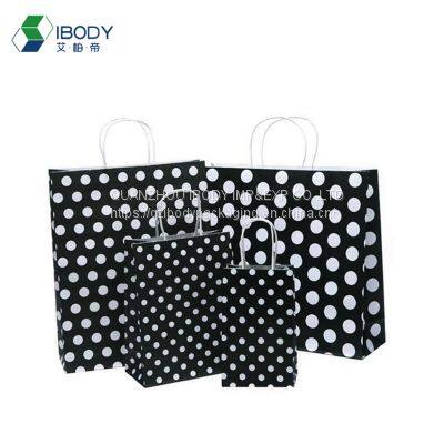 China Gold Supplier Wholesale Customized Shopping Bag Colored Paper Rope Handle Kraft Paper Bag photo-3