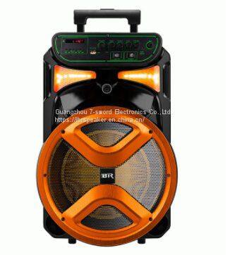 Colorful Checp LED Light Plastic Portable Speaker 12 Inch