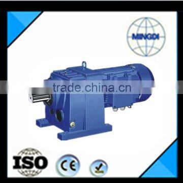 R series helical gear reducer of hard toothed surface with motor for industrial sewing machine