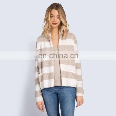 Open Front Latest Women's Winter Cardigan Design