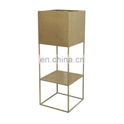 Gold Metal Modern Flower Pot Stand Home Decor Flower Stand Indoor