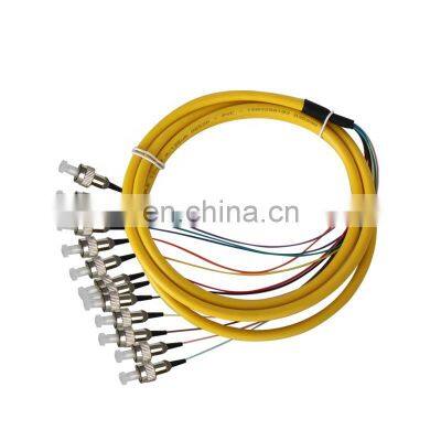 High Performance OEM Customized SM 12 Core FC Single Mode  Fiber Optic Patch Cord Pigtail