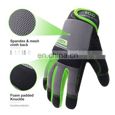 HANDLANDY Flexible Breathable Farming Ranching Garden Gloves Safety Work Gloves Touch Screen Mechanic Gloves photo-4