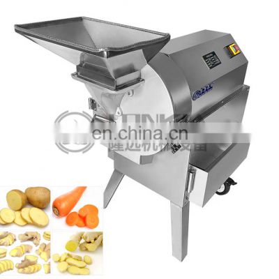 Industrial Potato Vegetable Cutting Machine Potato Carrot SUS304 Stainless Steel Automatic Slicing Machine