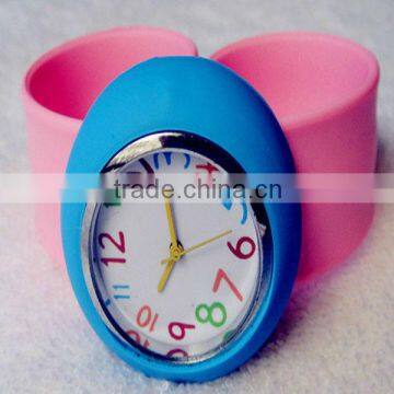 Fashion slap strap on watch for girls