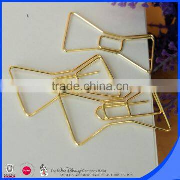 Hot Metal Paper Clips Bookmarks Bow Shape Promotional Gifts Supplier's Choice photo-4