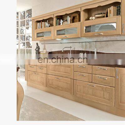 Modern Custom Solid Wood Kitchen Cabinet PVC Furniture Set for Modular House