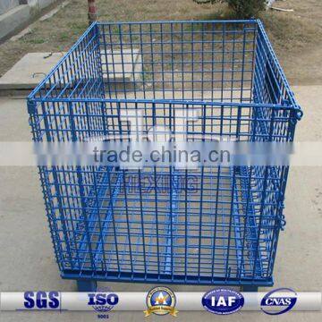 PVC coated wire mesh container without wheel