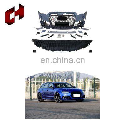 CH Cheap Manufacturer Car Upgrade Grilles Roof Spoiler Rear Bumper Reflector Lights Bodykit Part For Audi A6L 2016-2018 To Rs6