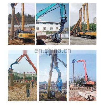 Excavator Mounted Vibro Hammer / Vibratory Sheet Pile Driver Hammer, Sheet Piling Hammer Pile Extractor