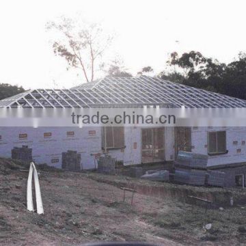 U type light steel frame house with warm decoration