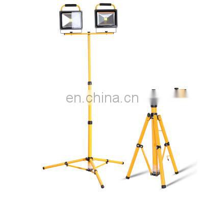 LED Working Floodlight with Tripod Foldable Stand Tripod Aluminium LED Flood Light