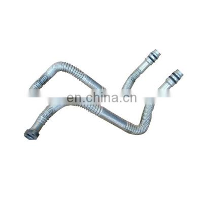 Custom Auto Parts Iron Fuel Return Pipeline 3287818 Dongfeng Cummins turbocharger oil return pipe