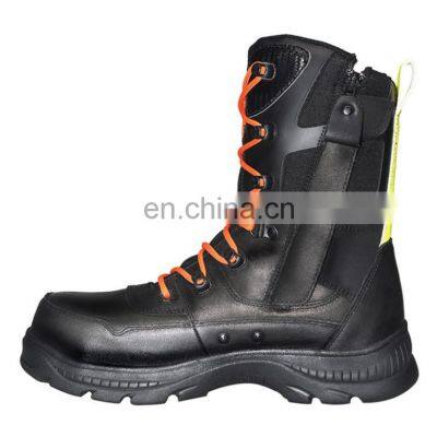 2021 New fashion steel toe steel midsole firefighter boot rescue rubber boot safety shoes