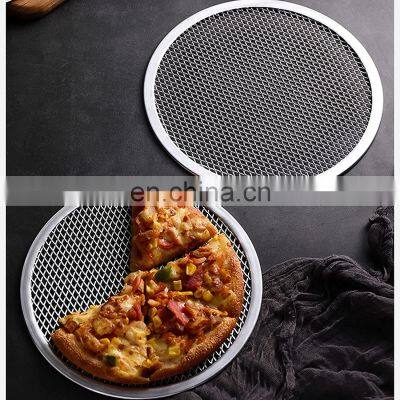 Non Stick Pizza Screen Aluminum Expanded Metal Mesh Pan photo-5