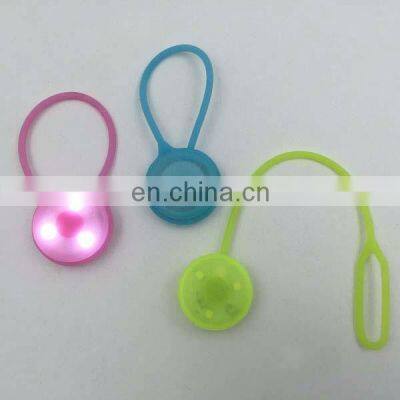 Blinking Led Silicone Pocket Mini Purse Bag Light with String