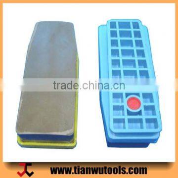 Triangle Abrasive Diamond Resin Fickert for Grinding Granite Slab photo-3