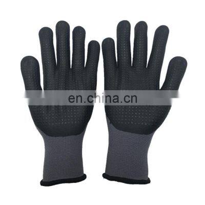 Micro-touch Exam Work Safety Gloves Printed Nitrile High Quality Half Coated With Silicone Construction, Industrial Work S - XXL photo-2
