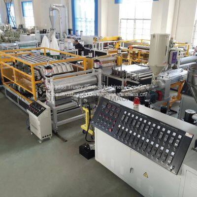 PVC/UPVC Glazed Corrugated Roof Tile Making Machine Production Line photo-4