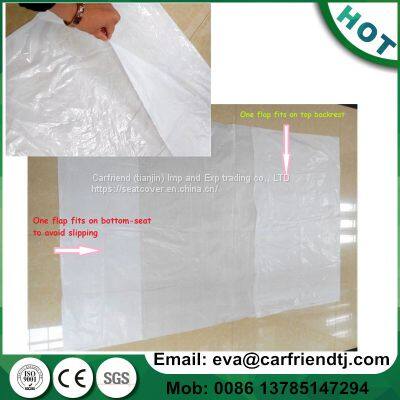 LDPE Transparent White Clear Plastic Seat Cover for Cars