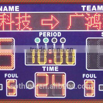 Hot sell customer design portable basketball rental LED scoreboard