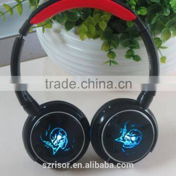High Quality Wireless Bluetooth Headset Headphone Earphone With Flash Light