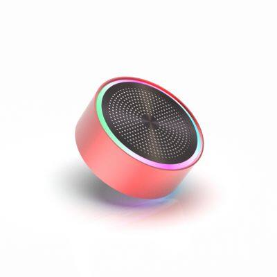 Mini Portable Outdoor Subwoofer Wireless Speakers with Led Flashing Colorful RGB Music Bass Speaker