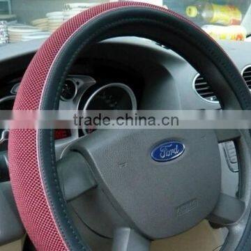 Hot sale Steering Wheel Cover what use Meryl with leather to made