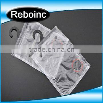 Shenzhen factory clear PVC clothes packaging bags with hanger