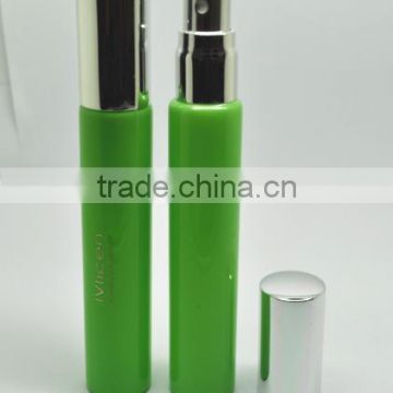 10ml decorated cosmetic perfume glass bottle with screw pump sprayer