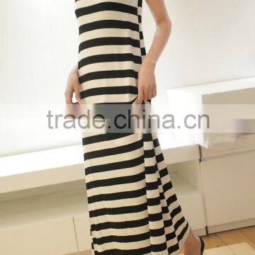 2014 Summer New Black Condole Belt Dress 100% Cotton Cheap Young Lady Dresses From China photo-6