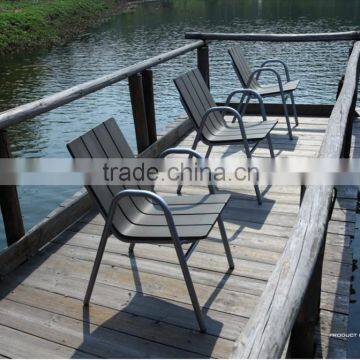 High Quality Aluminium Frame Product Furniture Garden Chair Wooden Patio Furniture