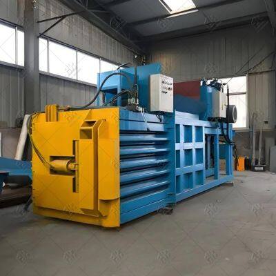 Horizontal Cardboard Straw Baler Press Machine Used Clothing Baler