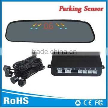 Universal for all cars Reversing radar Rear mirror parking sensors with 3 color led and Buzzer alert