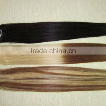 Thick End Piano Color Mix Color Ombre Malaysian Peruvian Cambodian Russian Indian Brazilian Human Hair Weave