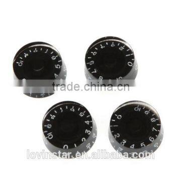 Drop Shpping Custom Speed Knobs Volume Tone Control Acrylic Buttons Replacement Guitar Parts Black photo-5