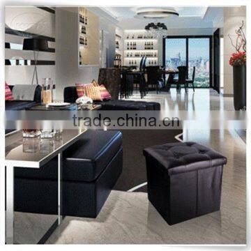 Customized leather storage stool set wholesale