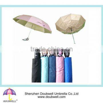 high quality 3 foldable auto open and close umbrella