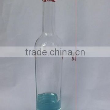 700ml cylinder shaped clear glass vodka bottle with cork