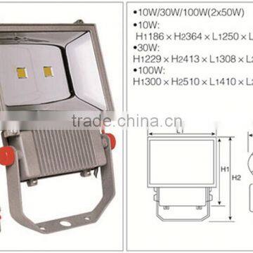 3 Years Warranty IP65 100W Waterproof bridgelux chip Outdoor LED Christmas Projector Flood Light