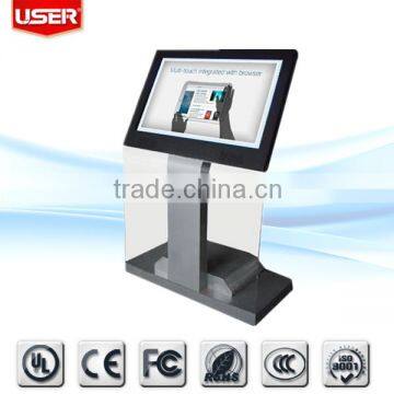 2015 bank 46" digital touch screen lcd interactive kiosk 1080P ce rohs fcc ul