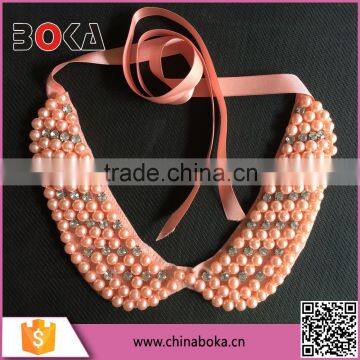 pearl beaded neck collar