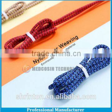 Nylon braided data cable with 2.1A 100cm copper core