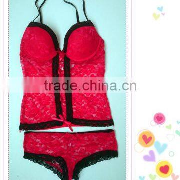 New Design Printting Lace Lingerie Photo, Sexy Hot Fashion Show Babydoll photo-5