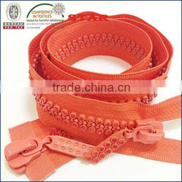 plastic rhinestone crystal zipper