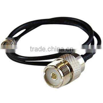 [UL Listed]Vertex Handheld to PL259 Cable- SMA cable to UHF female Coaxial Jumper connector,UHF Mobile and Base Antennas