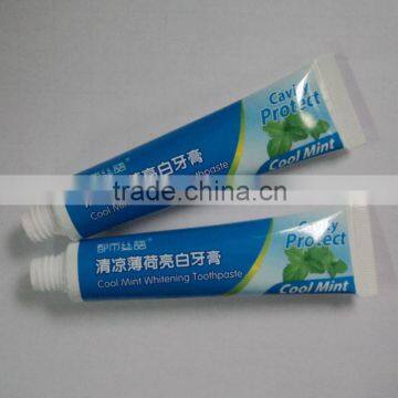 30g plastic & aluminum laminate tube for toothpaste packagiing